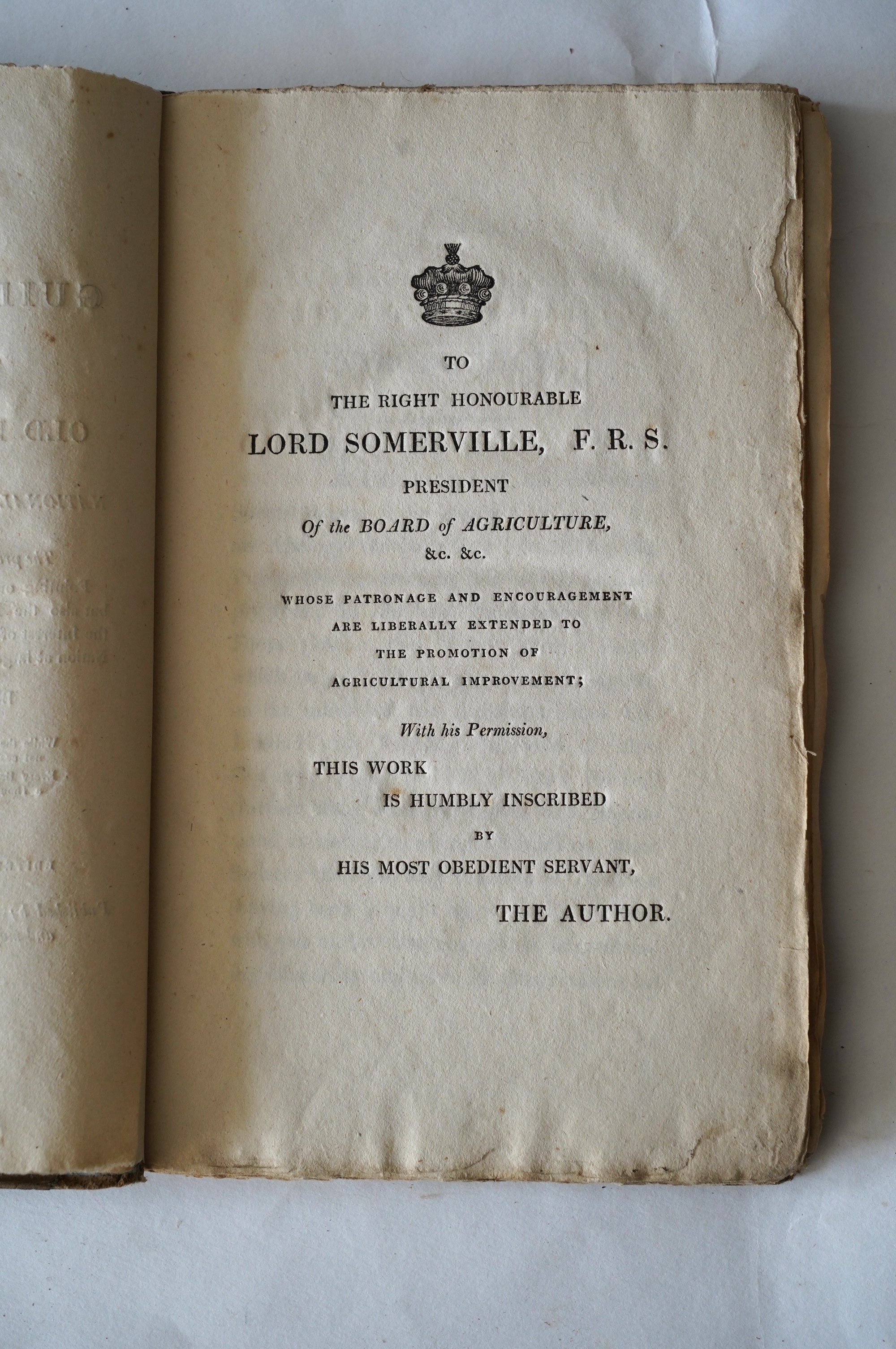 Marshall, William - Minutes, Experiments, Observations...on Agriculture.....in the Southern Counties. new edition. To which is prefixed a Sketch of the Vale of London, and an outline of its rural economy....2 vols. 2 fol